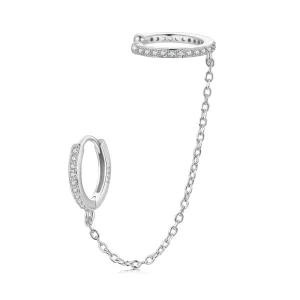 (Bild für) PANDORA-Stil Ohrklemmen - SCE1679-A