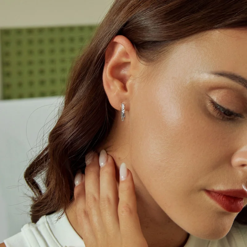 (Bild für) PANDORA-Stil Retro-Muster Ohrringe - SCE1701 - Ansicht 7