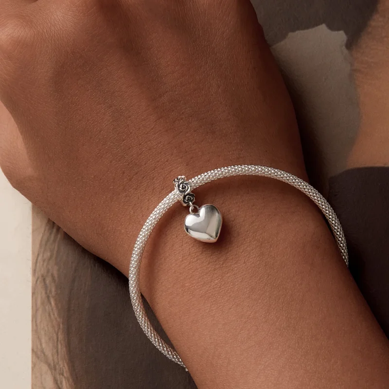 (Bild für) PANDORA Stil Romantische Rose Antragsbox Anhänger - SCC2701 - Ansicht 8