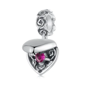 (Bild für) PANDORA Stil Romantische Rose Antragsbox Anhänger - SCC2701