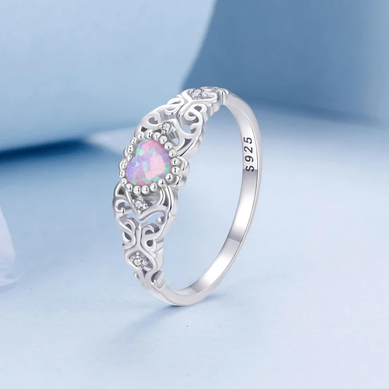 (Bild für) PANDORA Stil Rosa Opal Ring - BSR512 - Ansicht 2