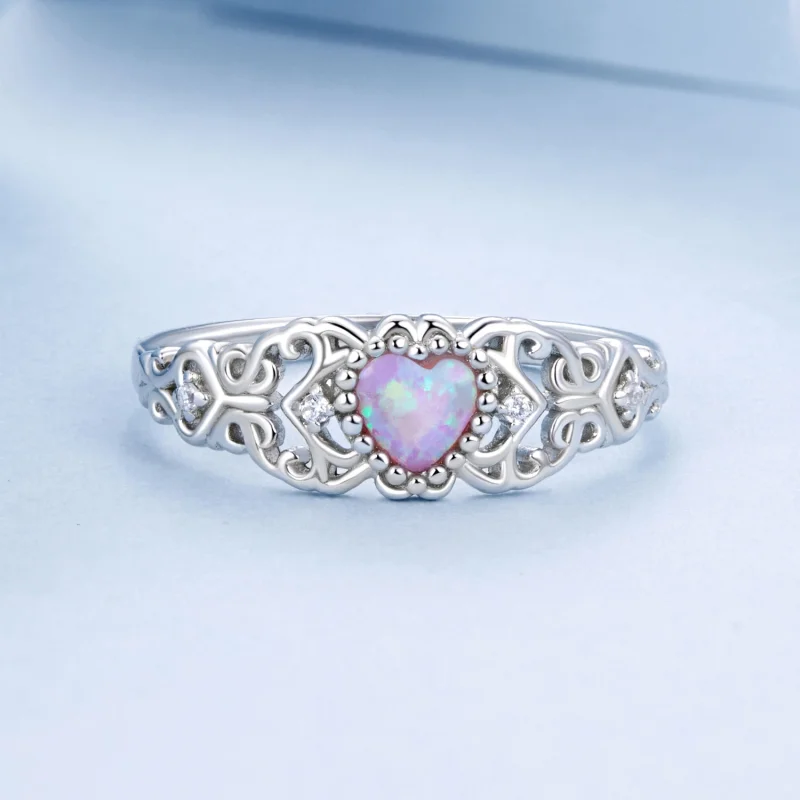 (Bild für) PANDORA Stil Rosa Opal Ring - BSR512 - Ansicht 3