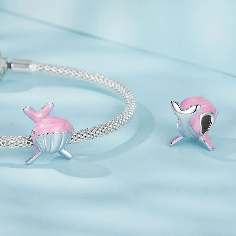 (Bild für) PANDORA Stil Rosa Waliz-Anhänger - SCC2707 - Ansicht 4
