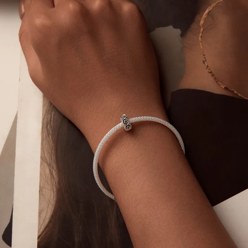 (Bild für) PANDORA-Stil Rosen-Positionsverschluss-Anhänger - SCC2706 - Ansicht 6