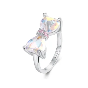 (Bild für) PANDORA-Stil Schleife Großer Mittelstein Ring - SCR1000