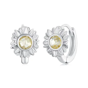 (Bild für) PANDORA-Stil Sonnenblumen Ohrringe - BSE966