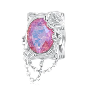 (Bild für) PANDORA-Stil Verwelkte Ölgemälde-Rosen-Anhänger - SCC2698