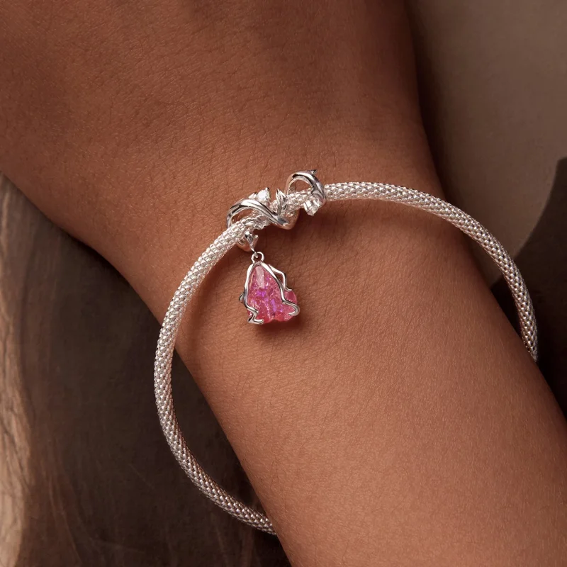 (Bild für) PANDORA Stil Verwelkte Rose Anhänger - SCC2697 - Ansicht 6