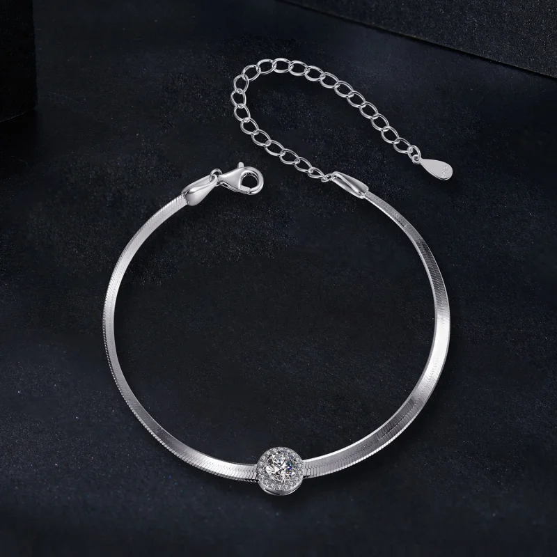 (Bild für) PANDORA Style 0,5 Ct Moissanit Schlangenwirbel Armband (Mit Zertifikat) - MSB011 - Ansicht 3