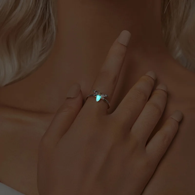 (Bild für) PANDORA Style Bee Luminous Open Ring - BSR521-E - Ansicht 7