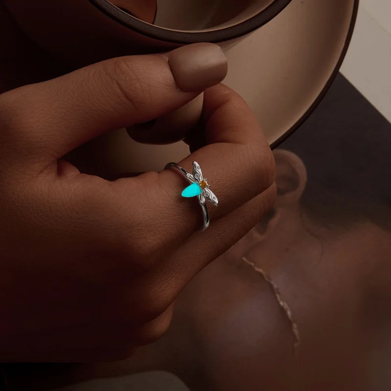 (Bild für) PANDORA Style Bee Luminous Open Ring - BSR521-E - Ansicht 9