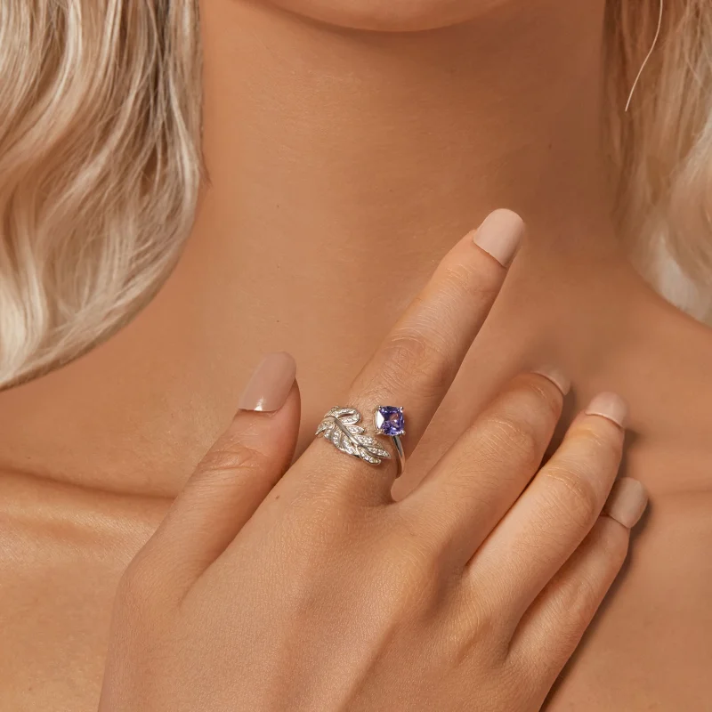 (Bild für) PANDORA Style Feder Öffnungsring - BSR518-E - Ansicht 6