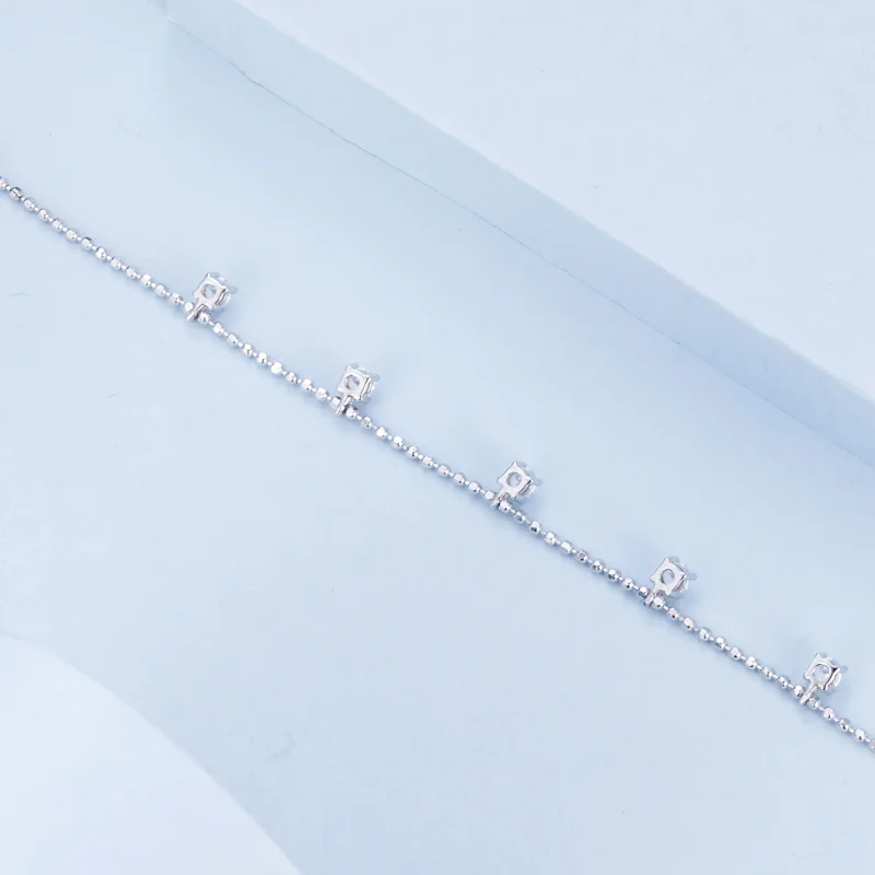 (Bild für) PANDORA Style Feines Funkelndes Zirkon Armband - BSB156 - Ansicht 3