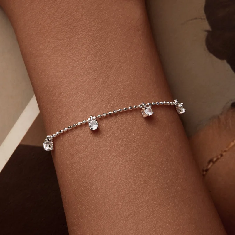 (Bild für) PANDORA Style Feines Funkelndes Zirkon Armband - BSB156 - Ansicht 6