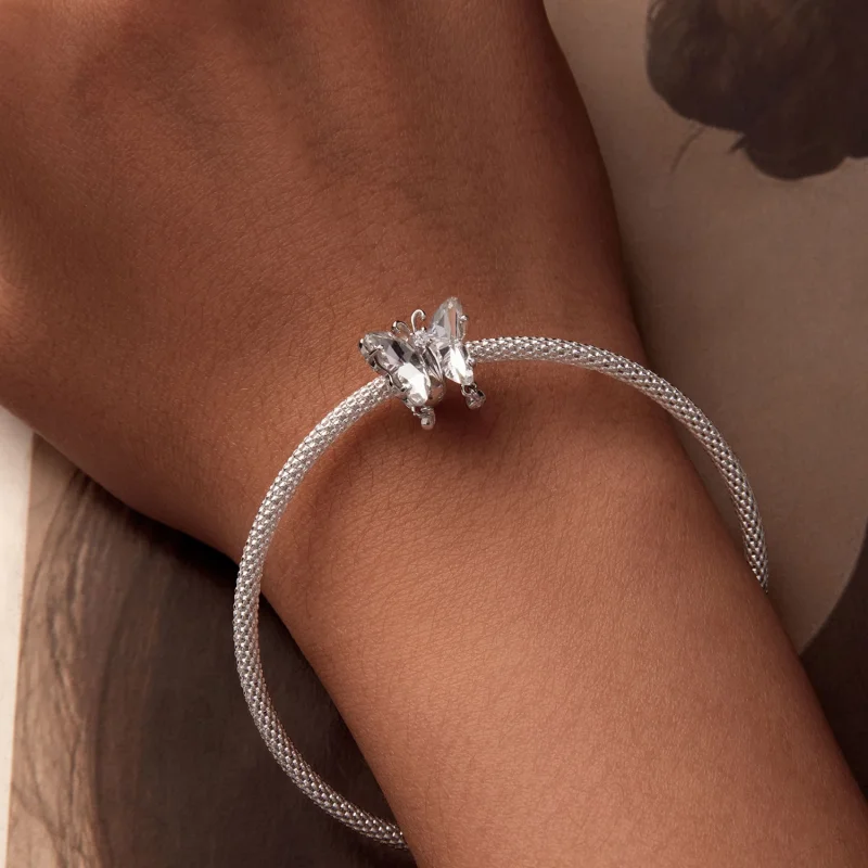 (Bild für) PANDORA Style Funkelnder Schmetterling Charm - BSC965 - Ansicht 6