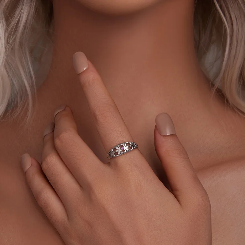 (Bild für) PANDORA Style Iris Vintage Ring - SCR998 - Ansicht 5