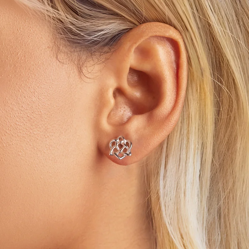 (Bild für) PANDORA Style Keltischer Knoten Ohrringe - BSE958 - Ansicht 5