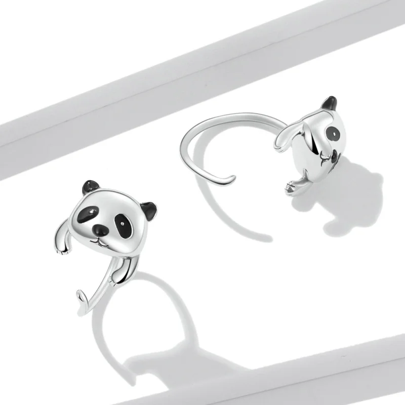 (Bild für) PANDORA Style Mini Panda Ohrringe - BSE568 - Ansicht 2