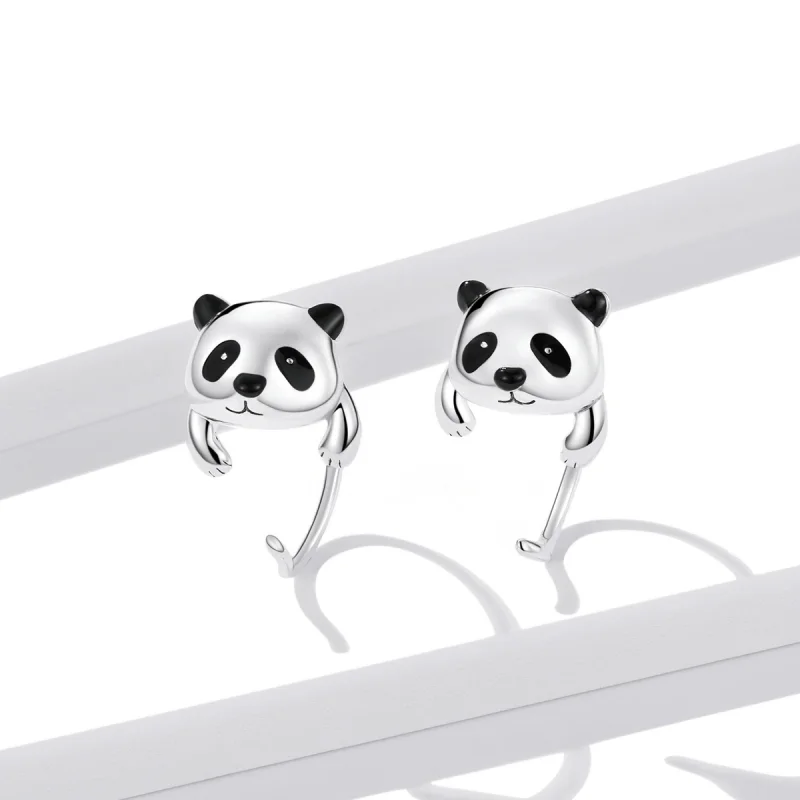 (Bild für) PANDORA Style Mini Panda Ohrringe - BSE568 - Ansicht 3