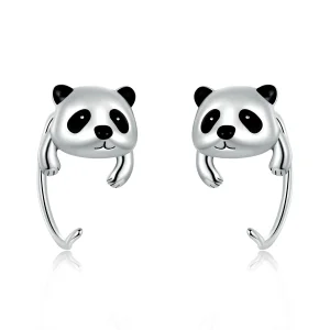 (Bild für) PANDORA Style Mini Panda Ohrringe - BSE568
