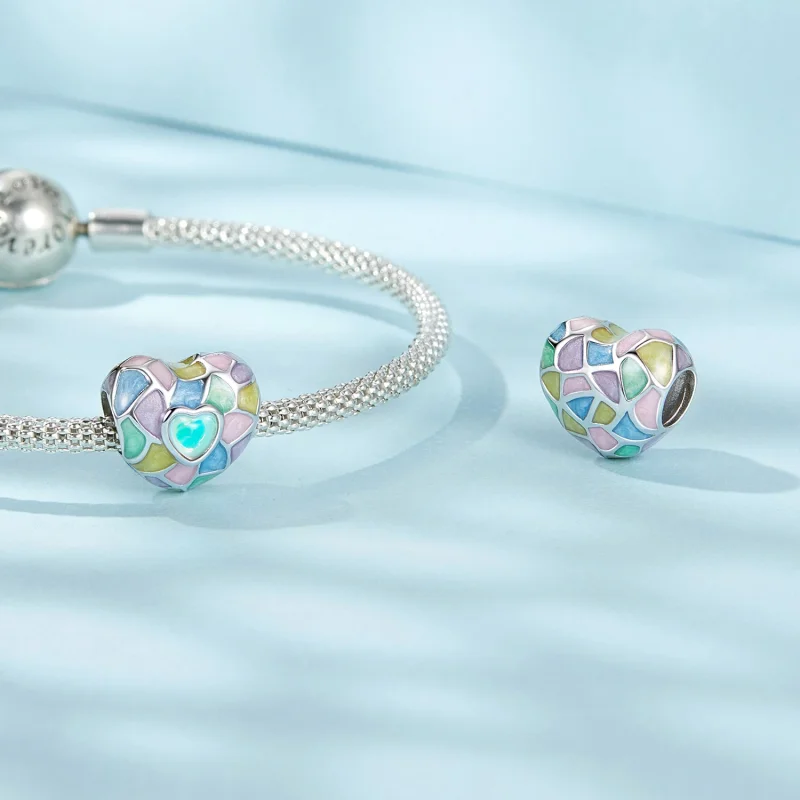 (Bild für) PANDORA Style Neon Hearts Charm - SCC2708 - Ansicht 4