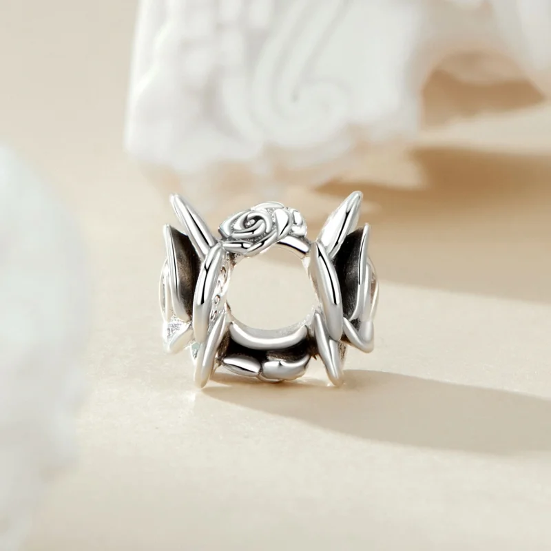 (Bild für) PANDORA Style Rose Dreidimensionaler Anhänger - SCC2705 - Ansicht 3