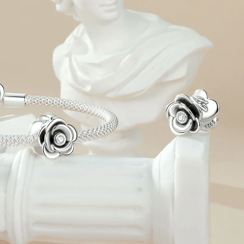 (Bild für) PANDORA Style Rose Dreidimensionaler Anhänger - SCC2705 - Ansicht 4
