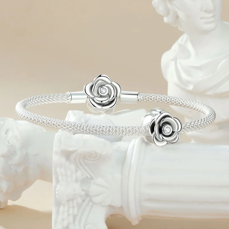 (Bild für) PANDORA Style Rose Dreidimensionaler Anhänger - SCC2705 - Ansicht 5