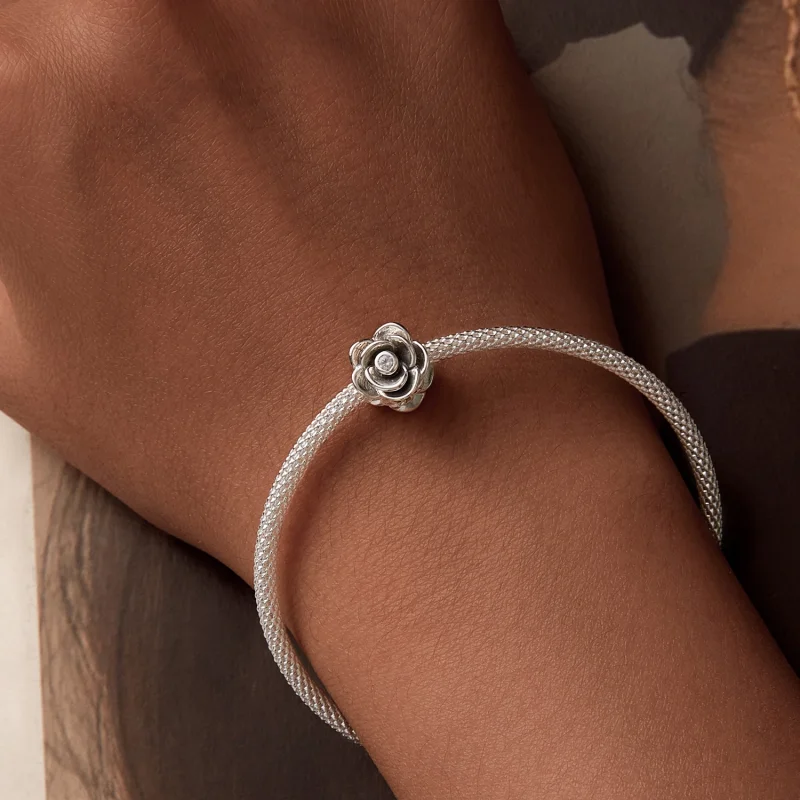 (Bild für) PANDORA Style Rose Dreidimensionaler Anhänger - SCC2705 - Ansicht 7