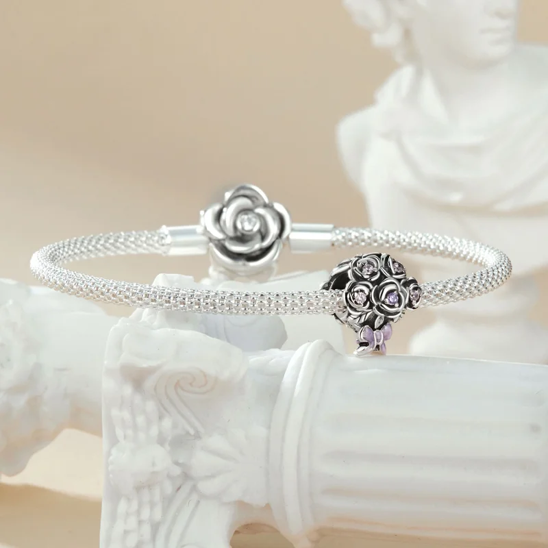(Bild für) PANDORA Style Rosenstrauß-Anhänger - SCC2704 - Ansicht 5