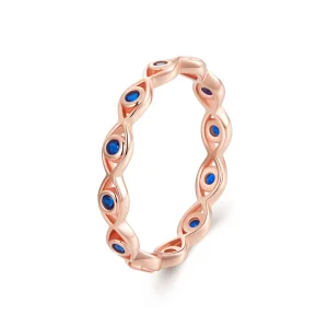 (Bild für) PANDORA Style Roségold Devil's Eye Ring - BSR212-C