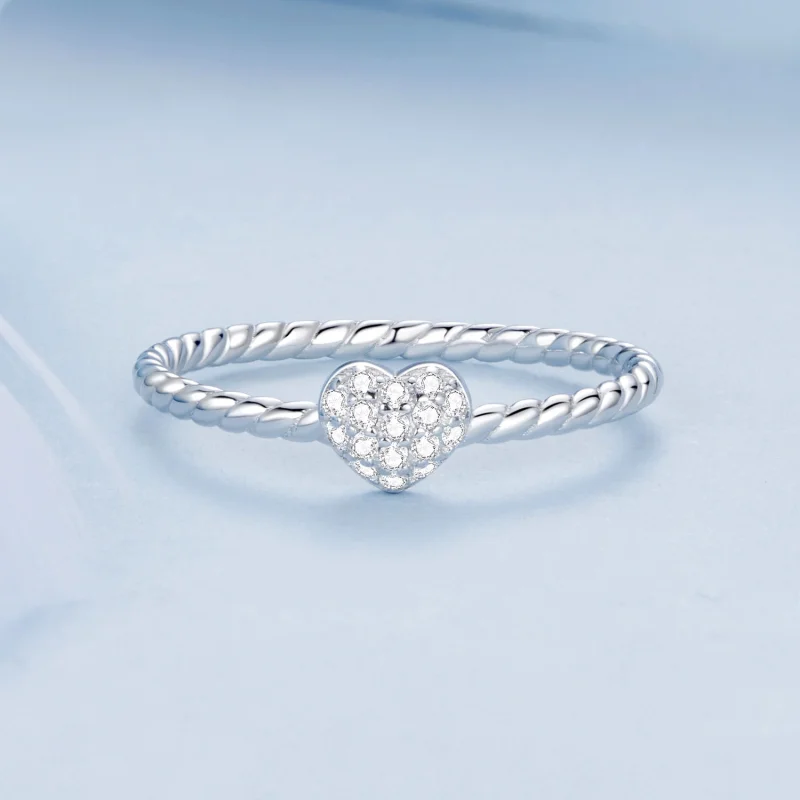 (Bild für) PANDORA Style Shining Heart Ring - BSR516 - Ansicht 3