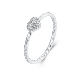 (Bild für) PANDORA Style Shining Heart Ring - BSR516