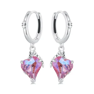 (Bild für) PANDORA Style Skelett-Hand herzförmige Ohrringe - SCE1705