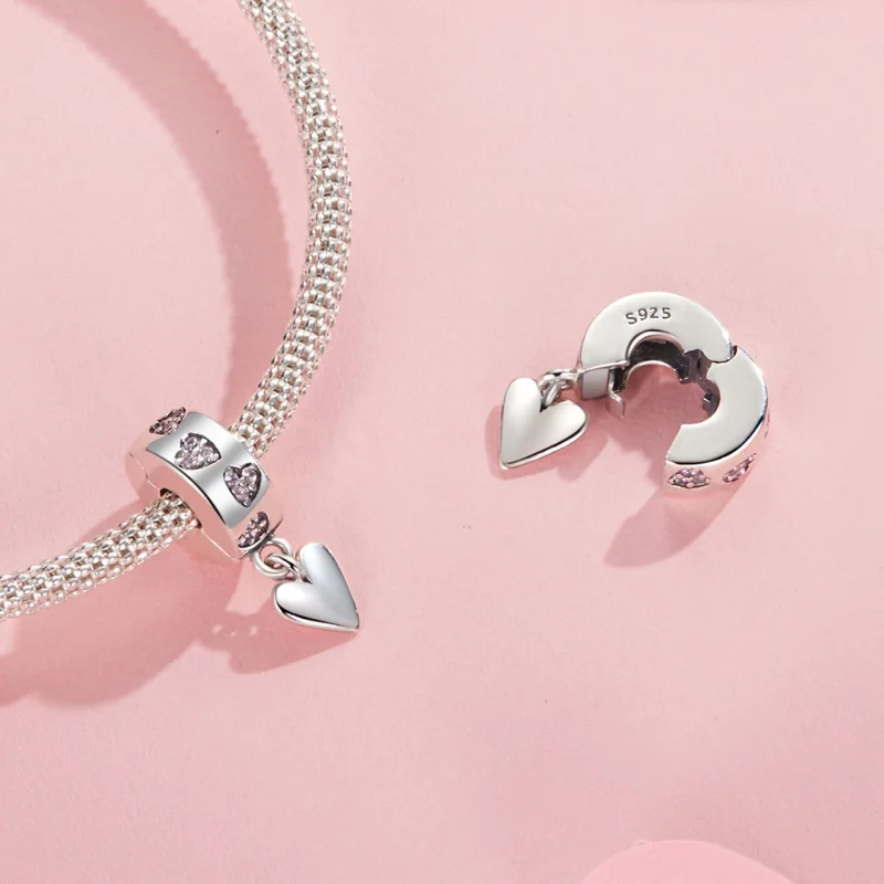 (Bild für) PANDORA Style Smart Heart Silicone Buckle Charm - SCC2694 - Ansicht 4
