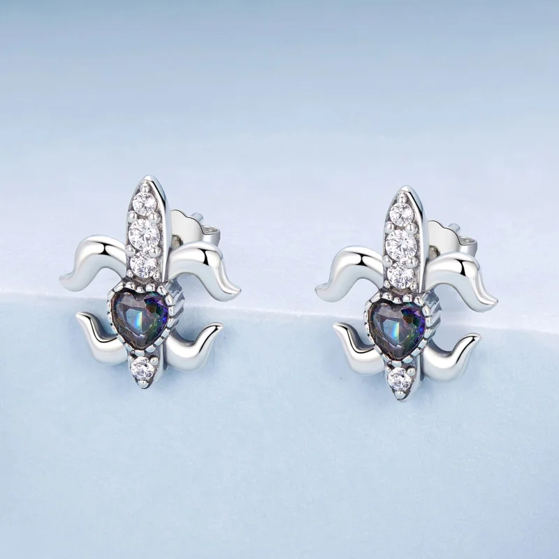 (Bild für) PANDORA Style Vintage Iris Steckerohrringe - BSE968 - Ansicht 2