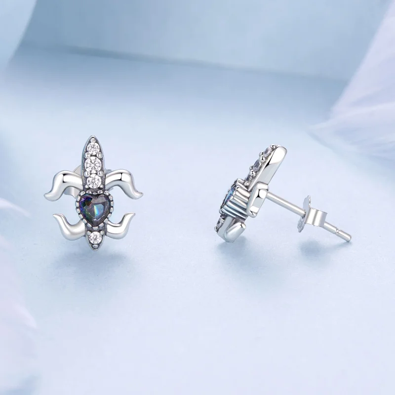 (Bild für) PANDORA Style Vintage Iris Steckerohrringe - BSE968 - Ansicht 4