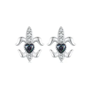 (Bild für) PANDORA Style Vintage Iris Steckerohrringe - BSE968