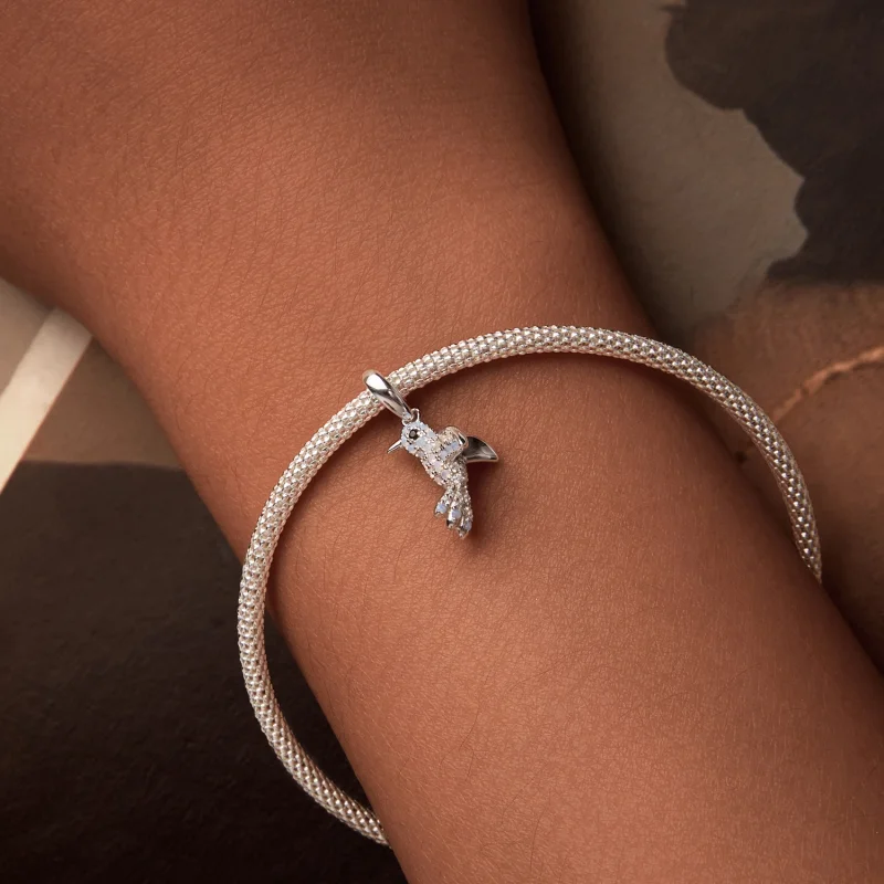 (Bild für) PANDORA-Stil All-Encrusted Bird Anhänger - BSC993 - Ansicht 6