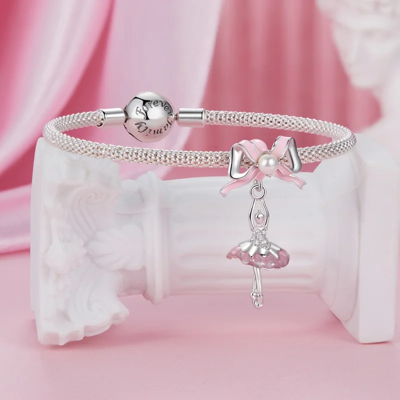 (Bild für) PANDORA Stil Ballettmädchen-Anhänger - SCC2760 - Ansicht 3
