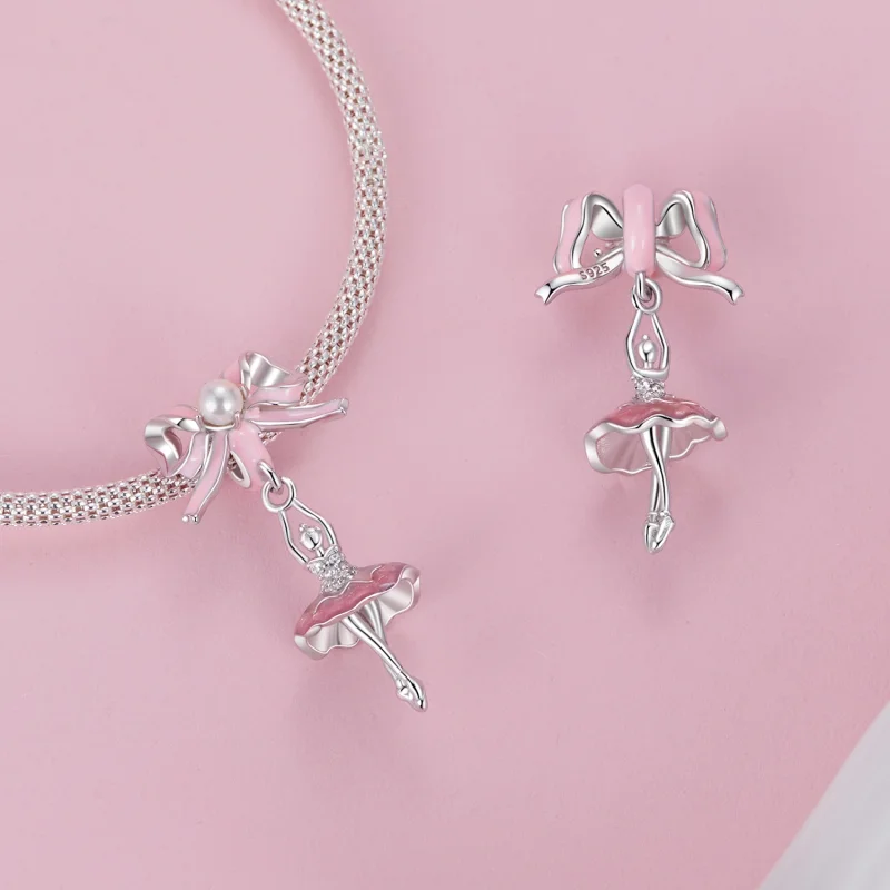 (Bild für) PANDORA Stil Ballettmädchen-Anhänger - SCC2760 - Ansicht 4