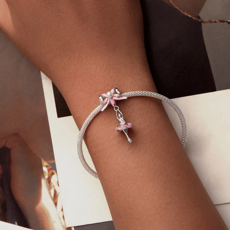 (Bild für) PANDORA Stil Ballettmädchen-Anhänger - SCC2760 - Ansicht 5