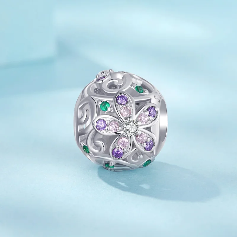 (Bild für) PANDORA-Stil Blumenranken-Perlen - SCC2741 - Ansicht 2