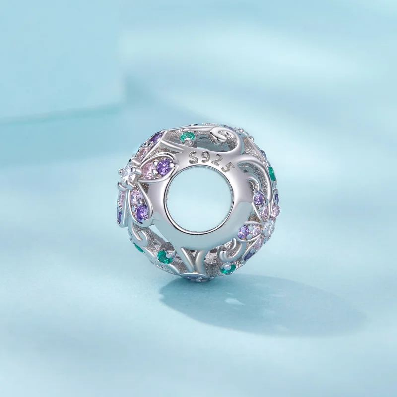 (Bild für) PANDORA-Stil Blumenranken-Perlen - SCC2741 - Ansicht 3