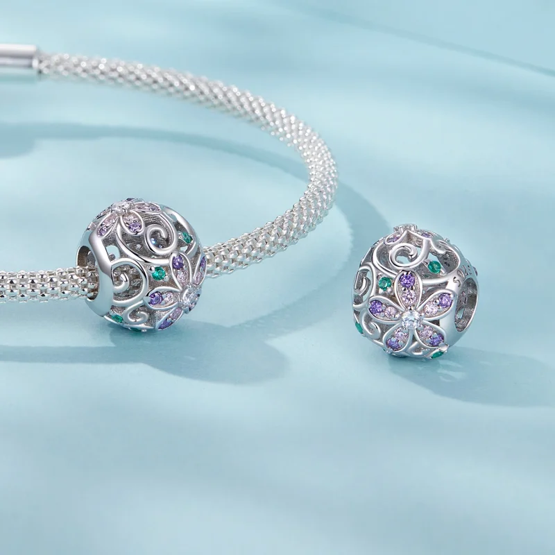 (Bild für) PANDORA-Stil Blumenranken-Perlen - SCC2741 - Ansicht 4