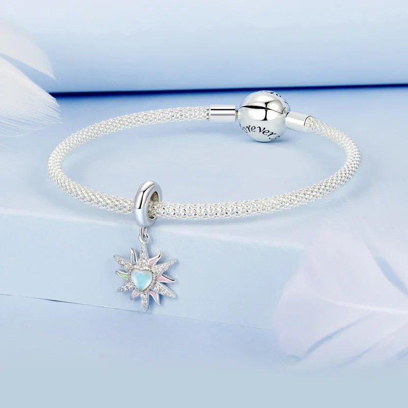 (Bild für) PANDORA-Stil Bunter Sonnenschein Anhänger - BSC976 - Ansicht 3