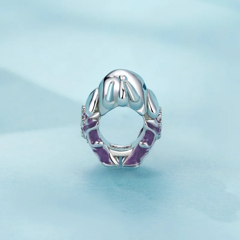 (Bild für) PANDORA-Stil Elefant Hohlmuster Graviertes Sterlingsilber Perle - SCC2758 - Ansicht 3