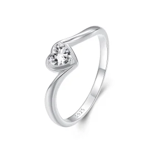 (Bild für) PANDORA Stil Exquisiter Liebes-Moissanit-Ring (Ein Zertifikat) - MSR047
