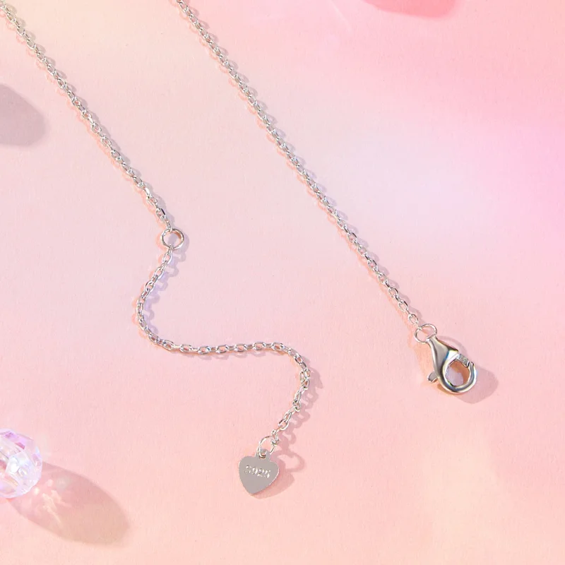 (Bild für) PANDORA Stil Fantasie-Schmetterlings-Blumen-Halskette - SCN521 - Ansicht 4