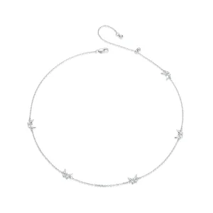 (Bild für) PANDORA Stil Kleine Schmetterlings Schlüsselbeinkette - BSN376